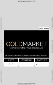 Sachet Scelle Pièces d'Or