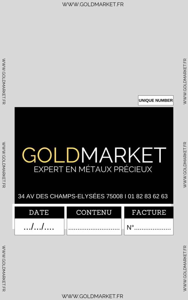 Sachet Scelle Pièces d'Or