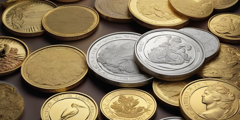 gold and silver coins in art and culture