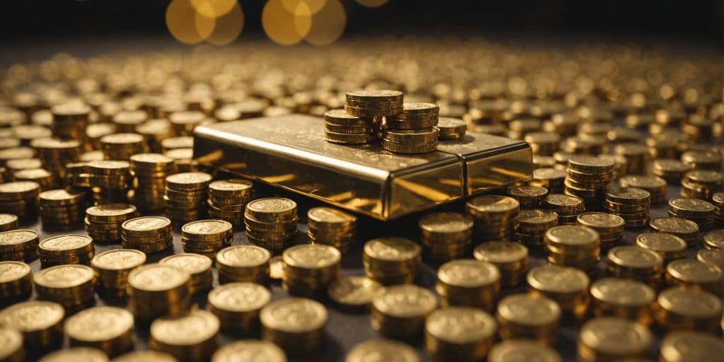 Banque rachète de l'or, pièces et lingots visibles