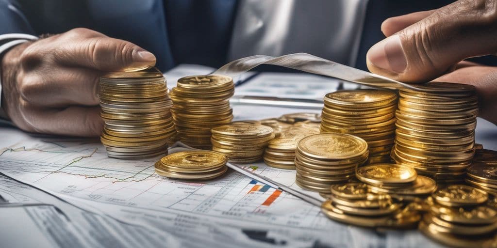 leveraged investments in precious metals, risk management, financial strategy, gold and silver, stock market, financial charts, investor analyzing data