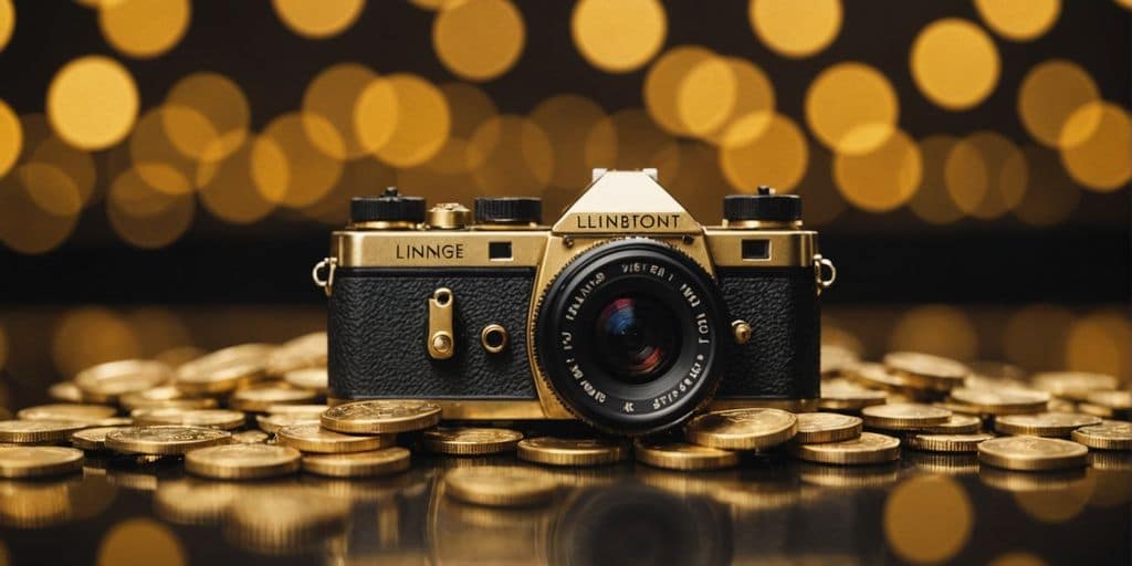 Pièces d'or et lingots avec un graphique de taxe