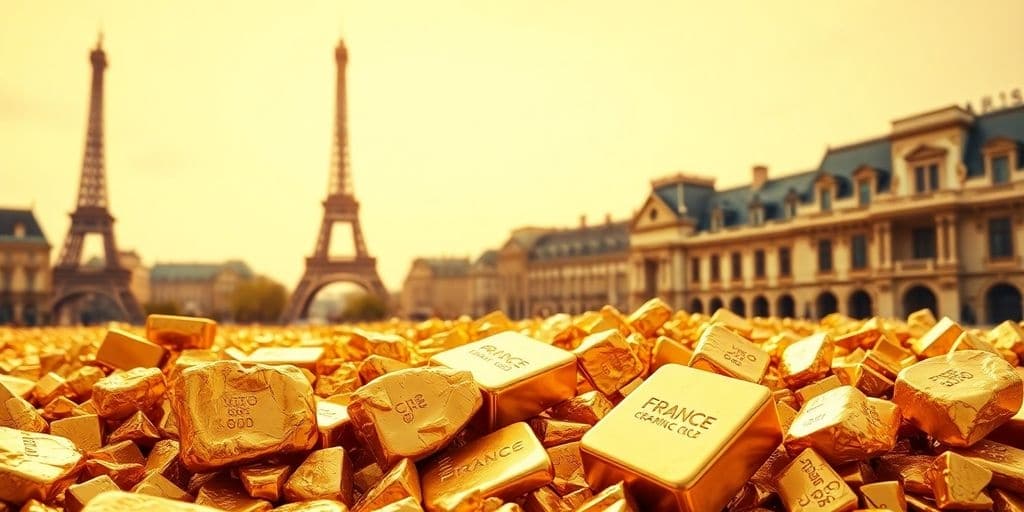 Image d'or avec des pépites et des barres.