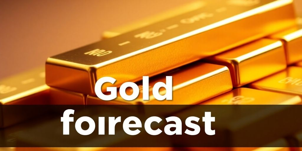 Barres d'or brillantes empilées sur un fond chaud.