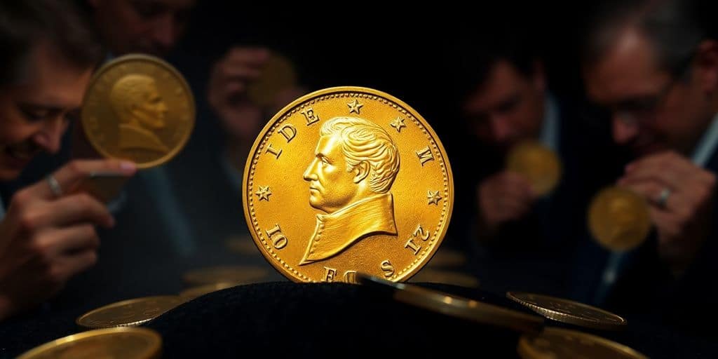 Pièce de 100 francs Napoléon en or.