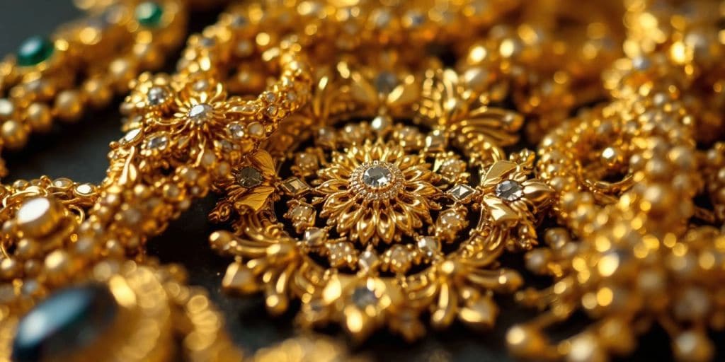 Bijoux en or avec des designs raffinés et lumineux.
