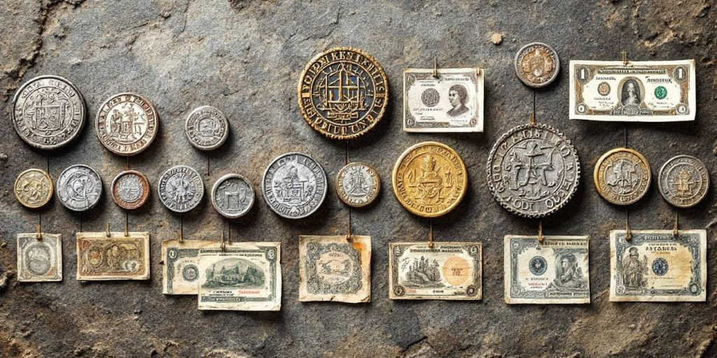 Chronologie de l'argent à travers les âges.