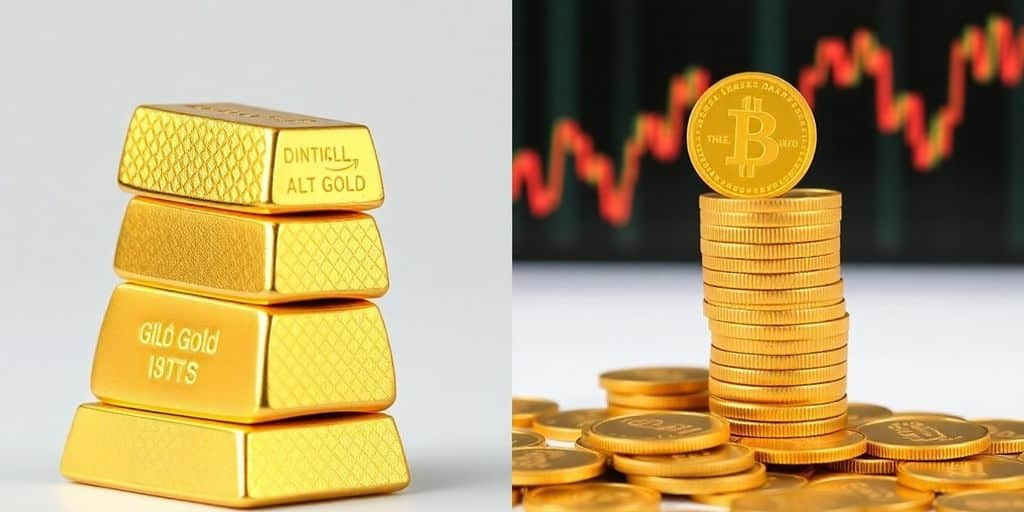 Différence entre l'or de bourse et l'or physique.
