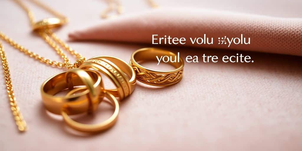 Bijoux en or sur fond en velours.