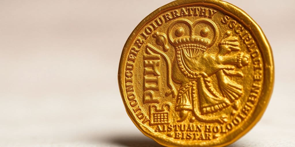 La plus ancienne pièce d'or connue en détail.