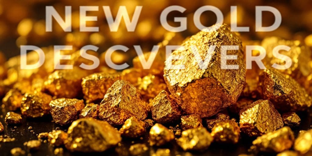 Gros plan de pépites d'or brillantes sur fond sombre.