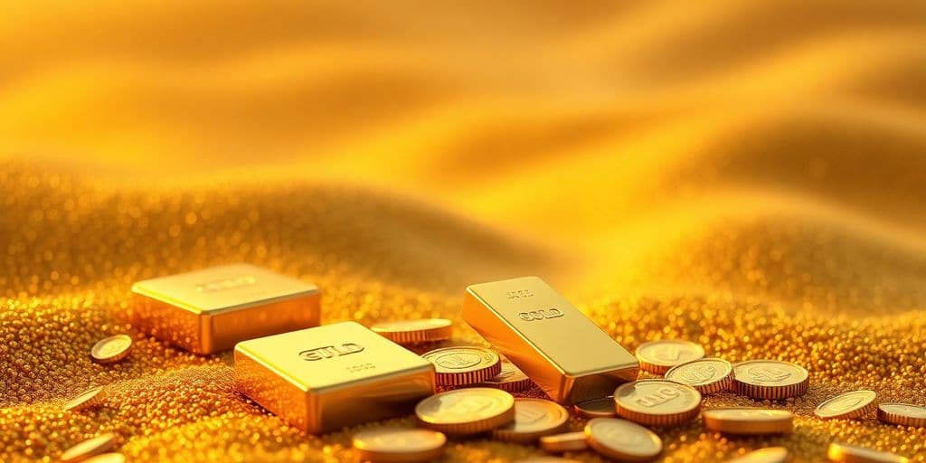 Image de pièces et barres d'or pour retraités.