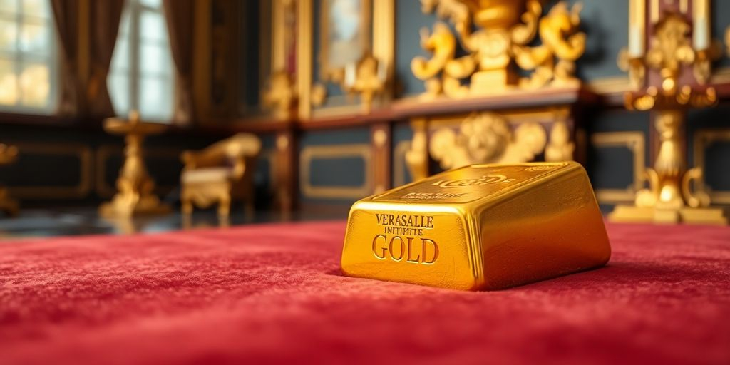 Lingot d'or sur un fond de velours luxueux.