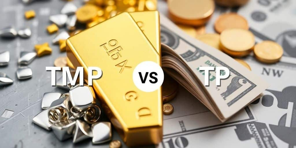 Métaux précieux et éléments financiers pour comparatif.