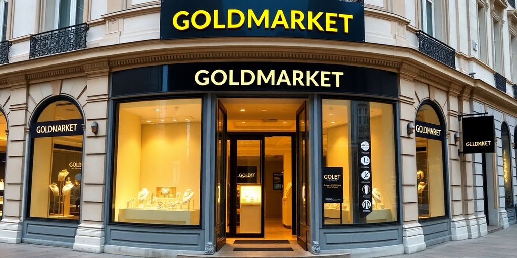 Boutique GOLDMARKET à Versailles pour rachat d'or.