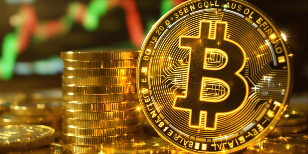 Pièces d'or et cryptomonnaies