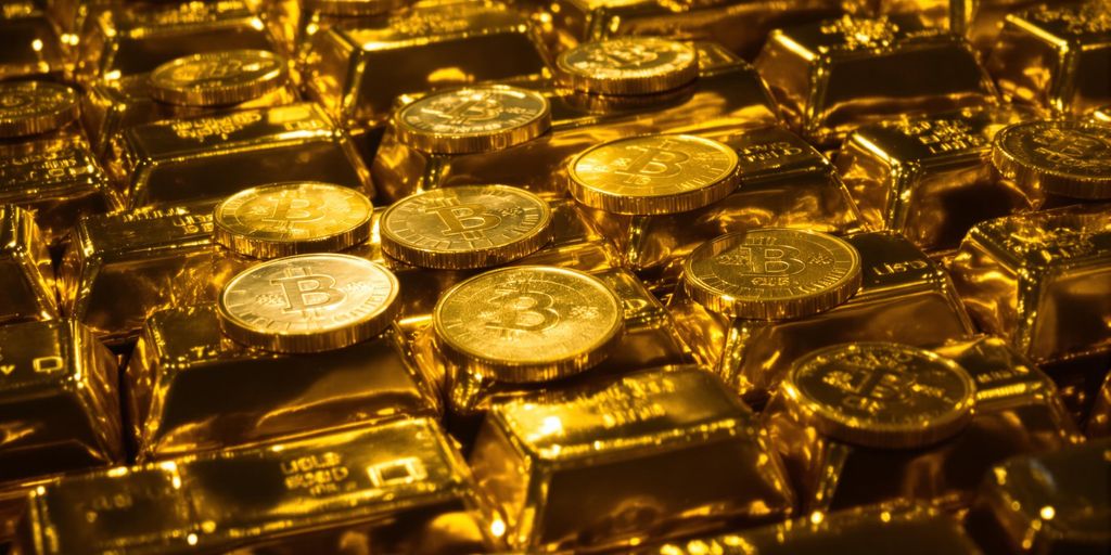 Lingots d'or brillants et pièces d'or