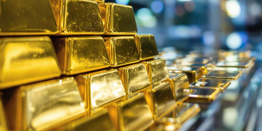 Lingots d'or pour technologie de pointe.