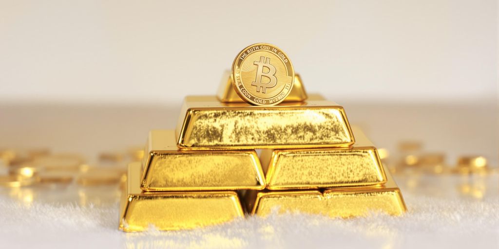 Lingots d'or empilés, pièce d'or brillante