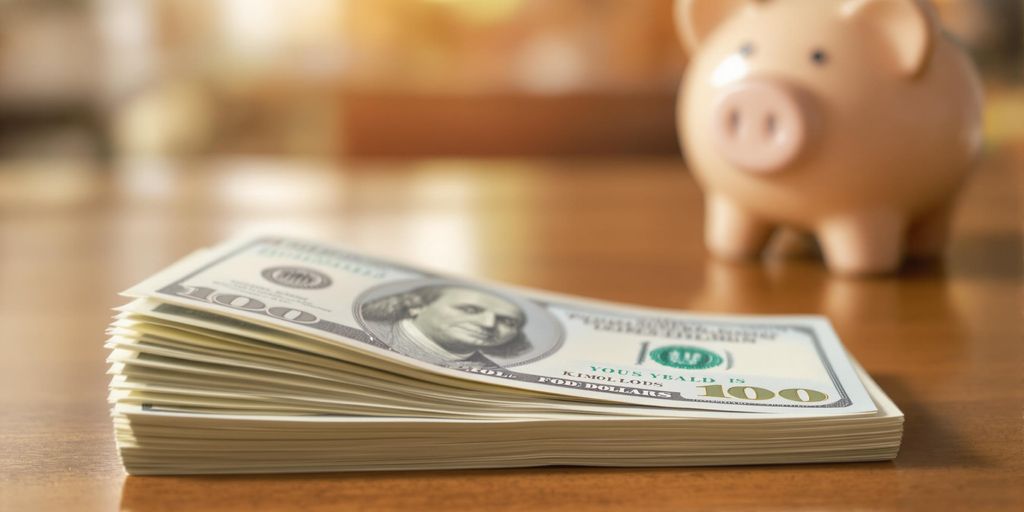 Billets de banque empilés