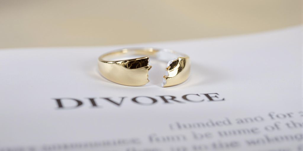 Bague en or cassée, documents