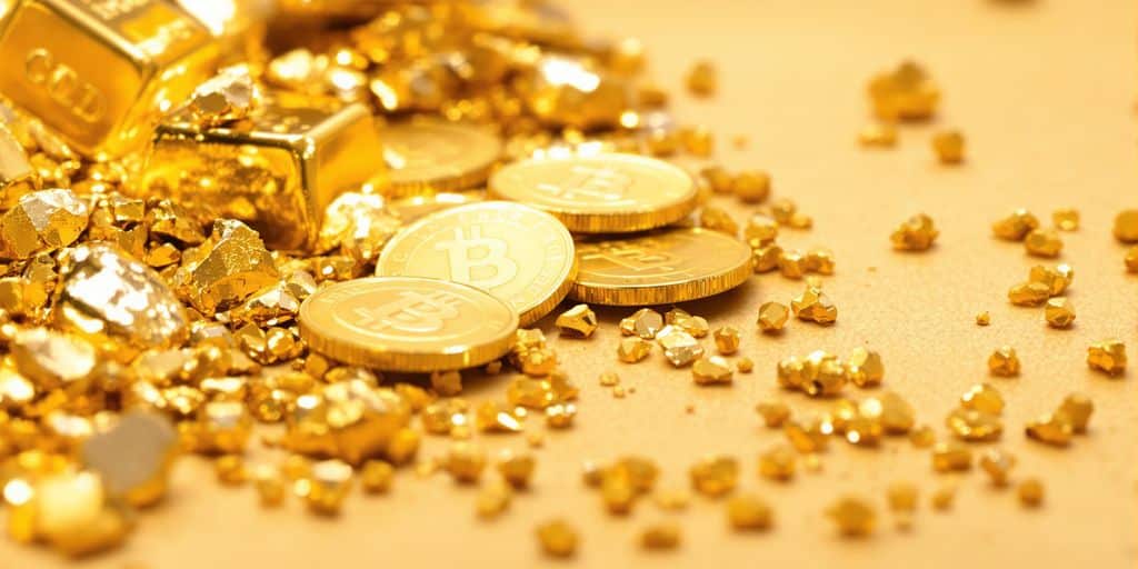 Petites pièces d'or, lingots et pépites