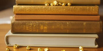 Livres et pépites d'or