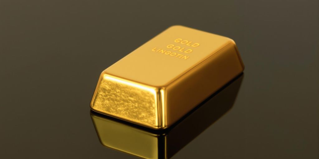 Lingotin d'or brillant