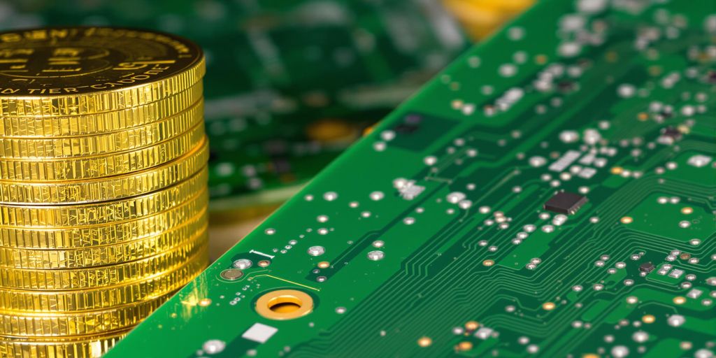 Pièces d'or et circuits imprimés