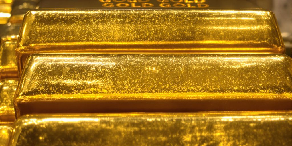 Lingots d'or éthique brillants