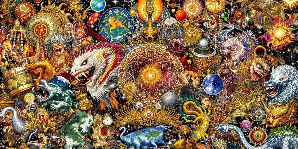 Mythologie : symboles à travers les cultures.