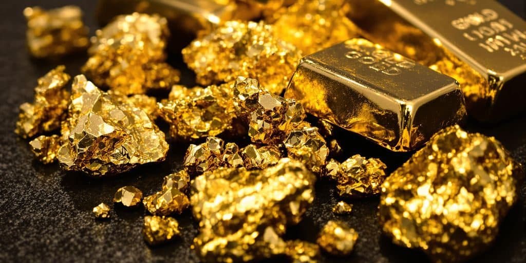 L'or brillant dans des mains expertes.