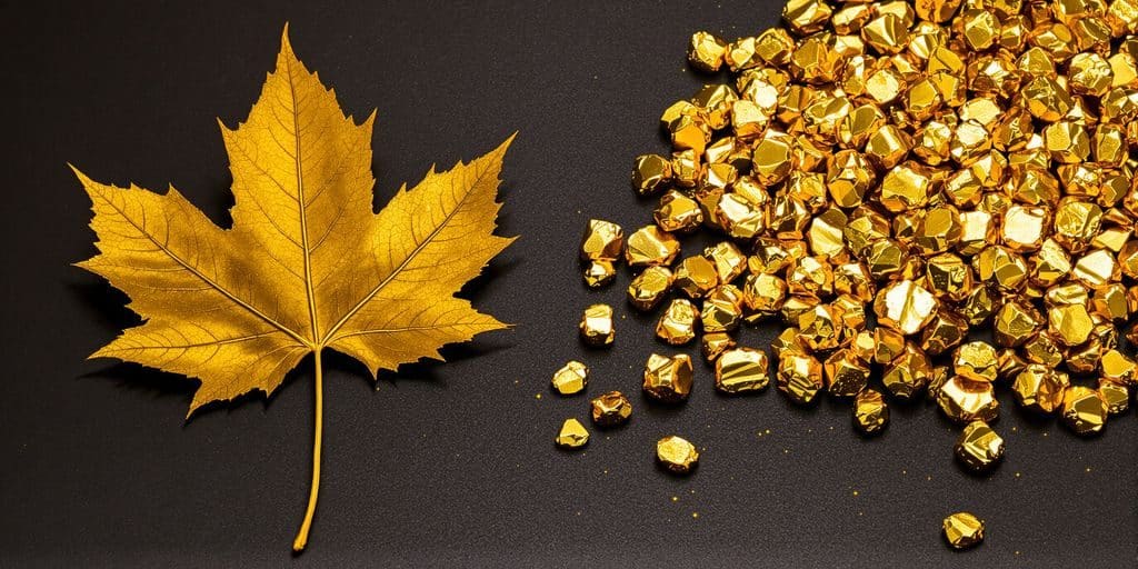 Arbre d'érable et mine d'or