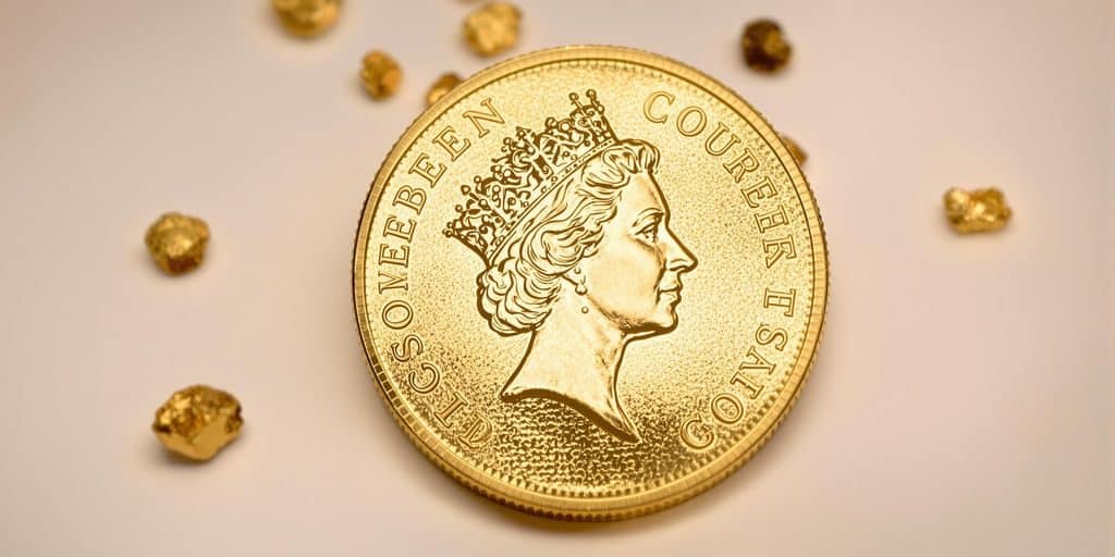 Une pièce d'or Souverain Élisabeth II.